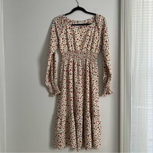 Love olive Co Floral Long Sleeve Dress